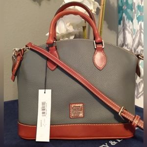 Dooney & Bourke Pebble Darcy Satchel (Slate)